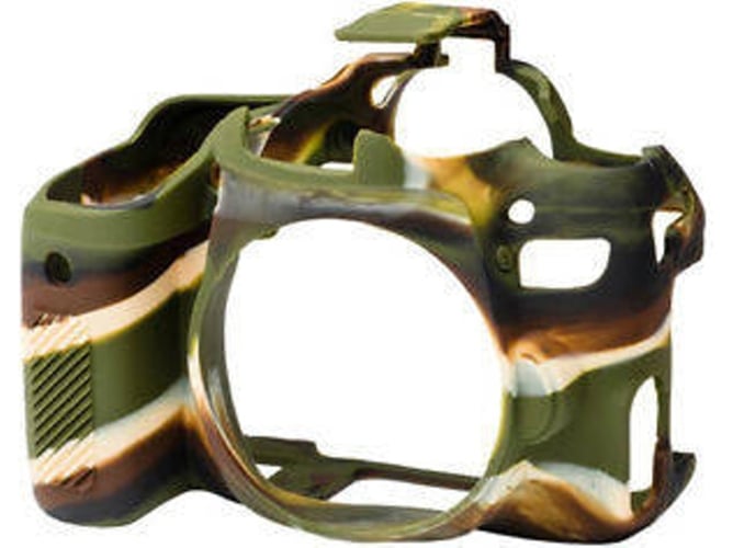Funda silicona EASYCOVER Canon 77D Camuflaje