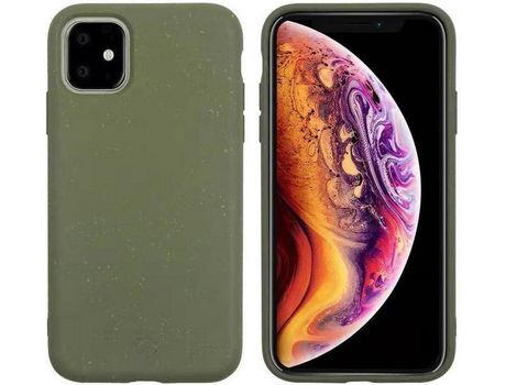 Carcasa iPhone 11 MUVIT Bambootek Verde