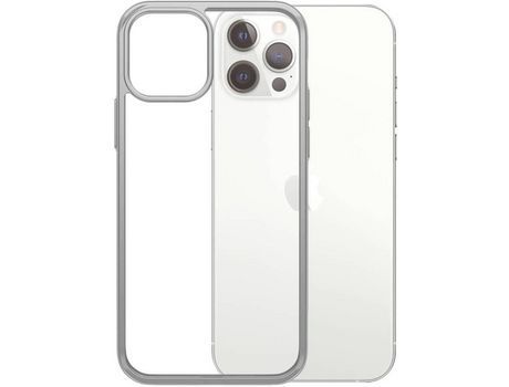 Carcasa iPhone 12/12 Pro PANZERGLASS Clear Case Satin Plata