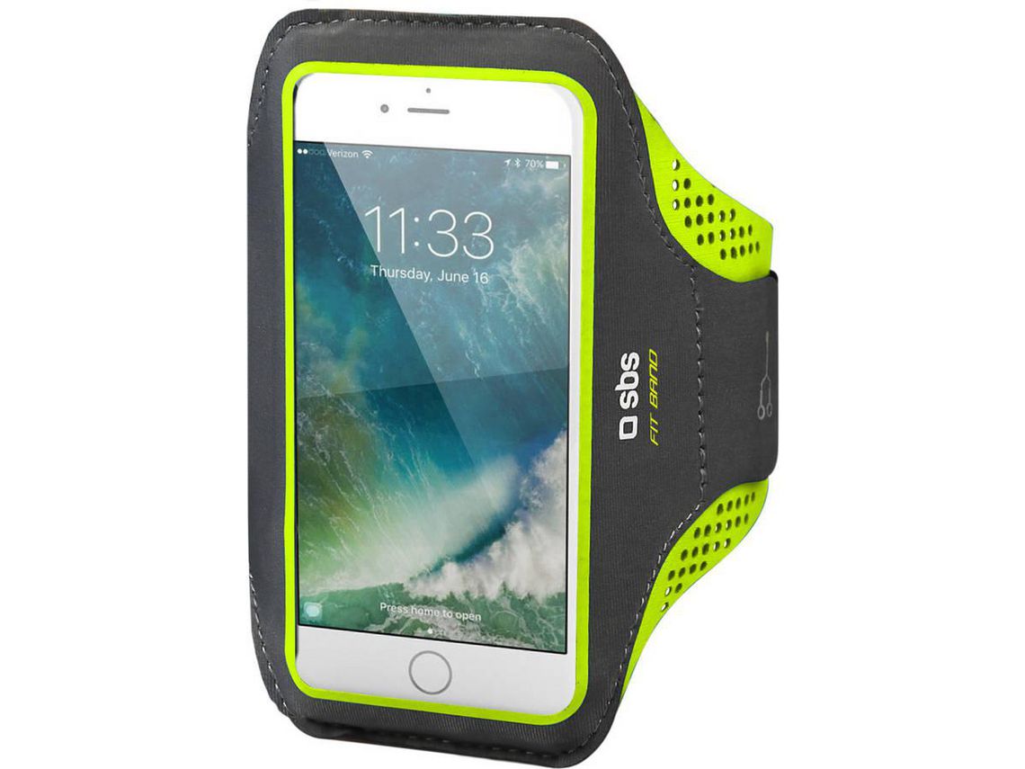 Brazalete para Móvil hasta 7'' SBS Fitband XXL Amarillo