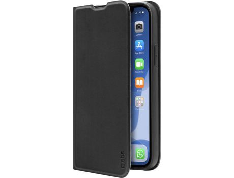 Carcasa iPhone 12/ 12 Pro SBS Tech Book Negro