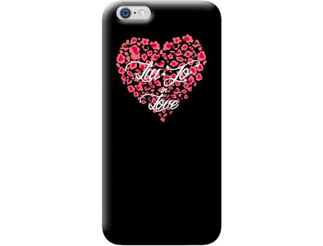 Carcasa iPhone 6, 6s, 7, 8 LIU.JO Hard Heart Negro