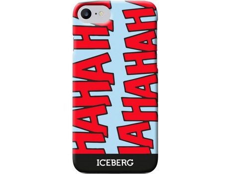 Carcasa iPhone 6, 6s, 7, 8 ICEBERG Comics Haha Rojo