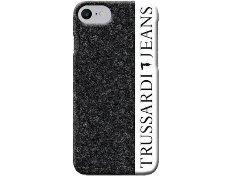 Carcasa iPhone 6, 6s, 7, 8 TRUSSARDI Glitter Negro