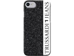 Carcasa iPhone 6, 6s, 7, 8 TRUSSARDI Glitter Negro