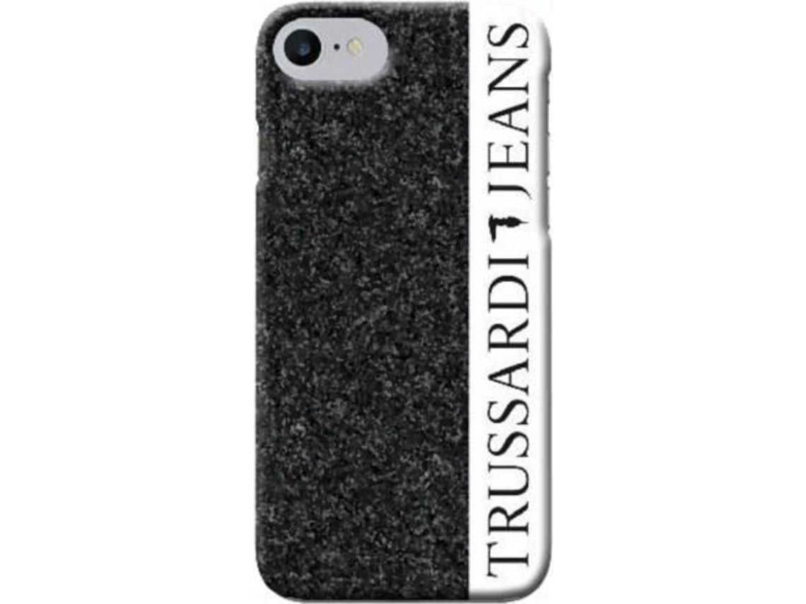 Carcasa iPhone 6, 6s, 7, 8 TRUSSARDI Glitter Negro