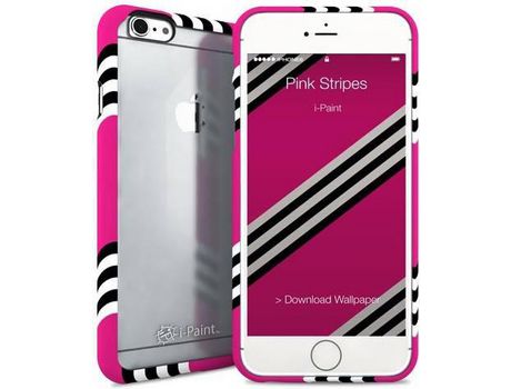 Carcasa iPhone 6, 6s, 7, 8 I-PAINT Ghost Case Rosa