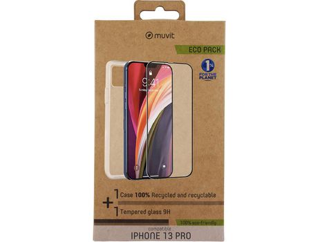 Carcasa e Película iPhone 13 Pro MUVIT Transparente