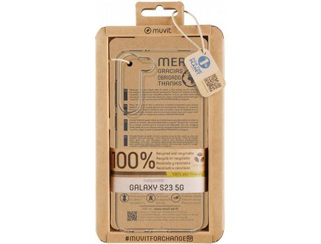 Carcasa Samsung S23 5G MUVIT FOR CHANG Transparente