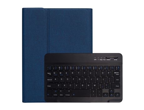Carcasa y Teclado Bluetooth YIMGOTTA Rk405 para iPad Mini1/2/3/4/5 (Inglés - Azul)
