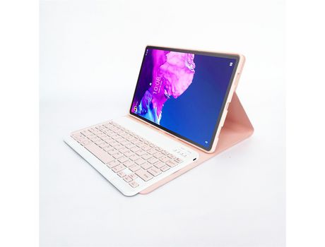 Carcasa y Teclado Bluetooth YIMGOTTA Lx115 para Lenovo Tab P11 Pro 11.5J706F/J716F (Inglés - Rosa)