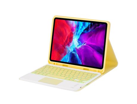 Carcasa y Teclado Bluetooth YIMGOTTA Ps97T para 2018&2017iPad/Pro9.7/Air2 (Inglés - Amarillo)