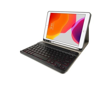 Carcasa y Teclado Bluetooth YIMGOTTA Rk102D para iPad 10.22021/2020/2019/iPad Air 10.5/iPad Pro10.5 (Inglés - Negro)