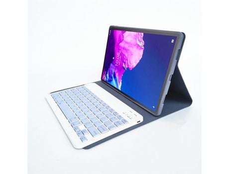 Carcasa y Teclado Bluetooth YIMGOTTA Lx110 para Lenovo Tab P11 11Tb-J606F (Inglés - Violeta)