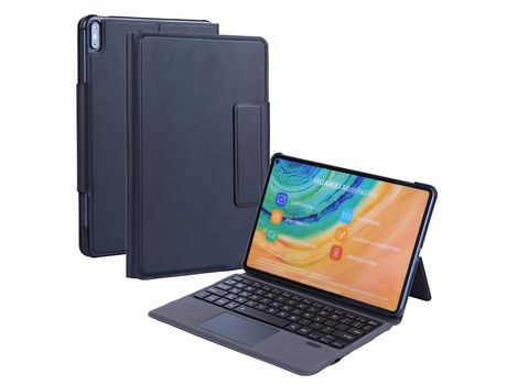 Carcasa y Teclado Bluetooth YIMGOTTA T1061 para Huawei Matepad Pro 10.8 2021/2019/Matepad Pro 5G 10.8 (Inglés - Negro)