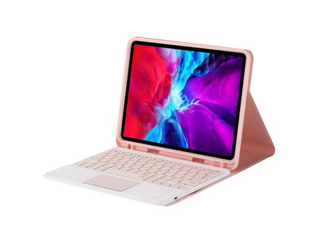 Carcasa y Teclado Bluetooth YIMGOTTA Ps97C para 2018&2017iPad/Pro9.7/Air2 (Inglés - Rosa)
