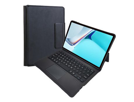 Carcasa y Teclado Bluetooth YIMGOTTA T1063 para Huawei Matepad 11 2021 (Inglés - Negro)