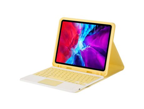 Carcasa y Teclado Bluetooth YIMGOTTA Ps97C para 2018&2017iPad/Pro9.7/Air2 (Inglés - Amarillo)