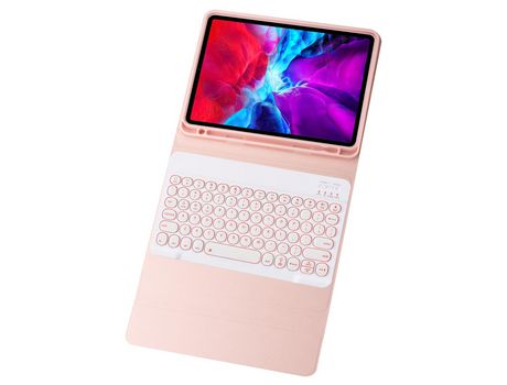 Carcasa y Teclado Bluetooth YIMGOTTA Ym97D para 2018&2017iPad/Pro9.7/Air2/Air (Inglés - Violeta)