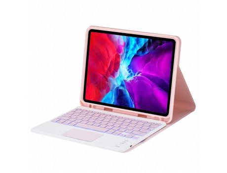 Carcasa y Teclado Bluetooth YIMGOTTA Ps97T para 2018&2017iPad/Pro9.7/Air2 (Inglés - Rosa)