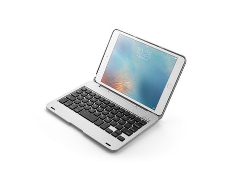 Carcasa y Teclado Bluetooth YIMGOTTA F1 para iPad Mini1/2/3 (Inglés - Prata)