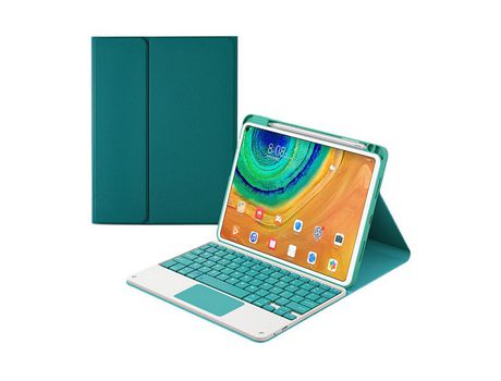 Carcasa y Teclado Bluetooth YIMGOTTA Hw-M7108C para Huawei Matepad Pro 10.8 2021/2019/Matepad Pro 5G 10.8 (Inglés - Verde)