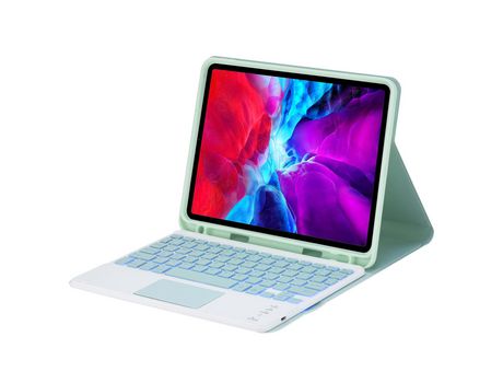 Carcasa y Teclado Bluetooth YIMGOTTA Ps97T para 2018&2017iPad/Pro9.7/Air2 (Inglés - Verde)