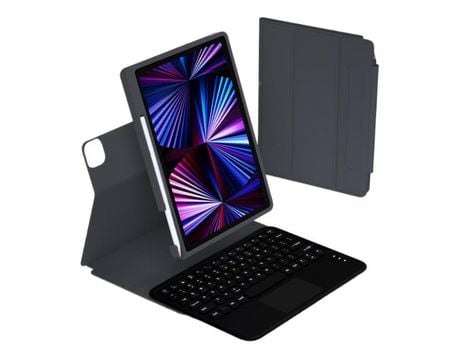 Carcasa y Teclado Bluetooth YIMGOTTA Xy102C para iPad 10.22021/2020/2019/iPad Air 10.5/iPad Pro10.5 (Inglés - Negro)