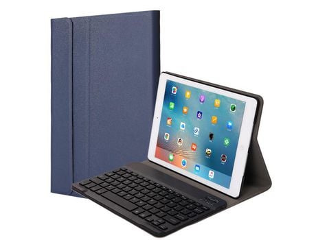 Carcasa y Teclado Bluetooth YIMGOTTA Ft1030 para 2018&2017iPad Pro9.7/Air2/Air (Inglés - Azul)