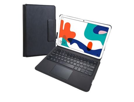 Carcasa y Teclado Bluetooth YIMGOTTA T1064 para Huawei Matepad 10.4/Honor V6 10.4 (Inglés - Negro)