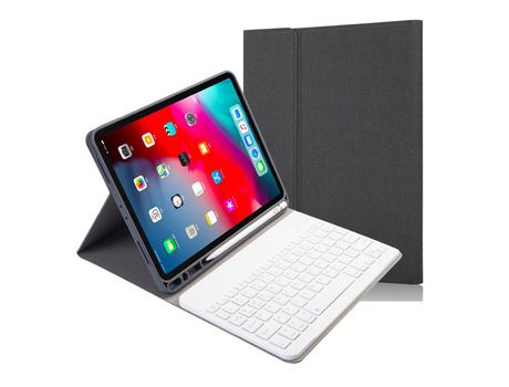 Carcasa y Teclado Bluetooth YIMGOTTA Rk11 para iPad Air4 2020 10.9/iPad Pro112021/2020/2018 (Inglés - Negro)