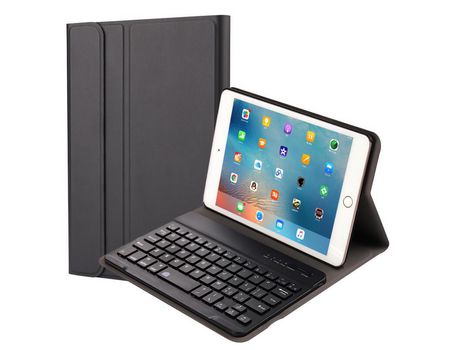 Carcasa y Teclado Bluetooth YIMGOTTA Ft1027 para iPad Mini1/2/3 (Inglés - Negro)