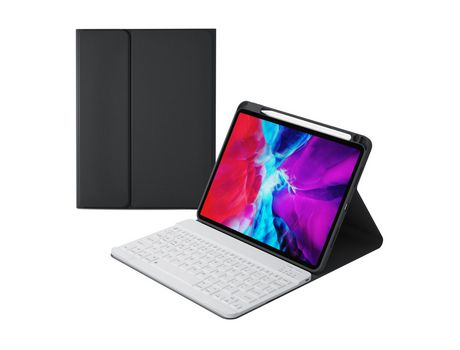 Carcasa y Teclado Bluetooth YIMGOTTA Hk-109 para iPad Air4 2020 10.9/iPad Pro112021/2020/2018 (Inglés - Negro)