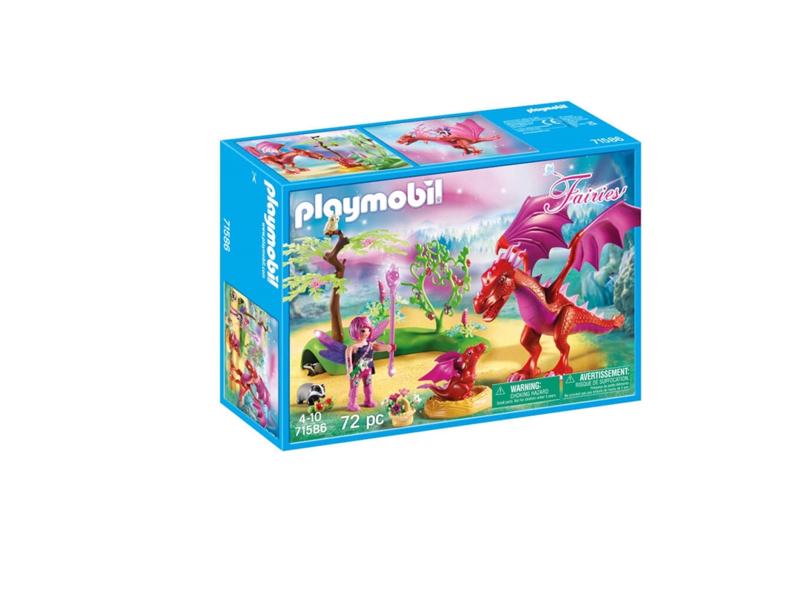 71586 Playmobil Mamá Dragón Hadas con Bebé