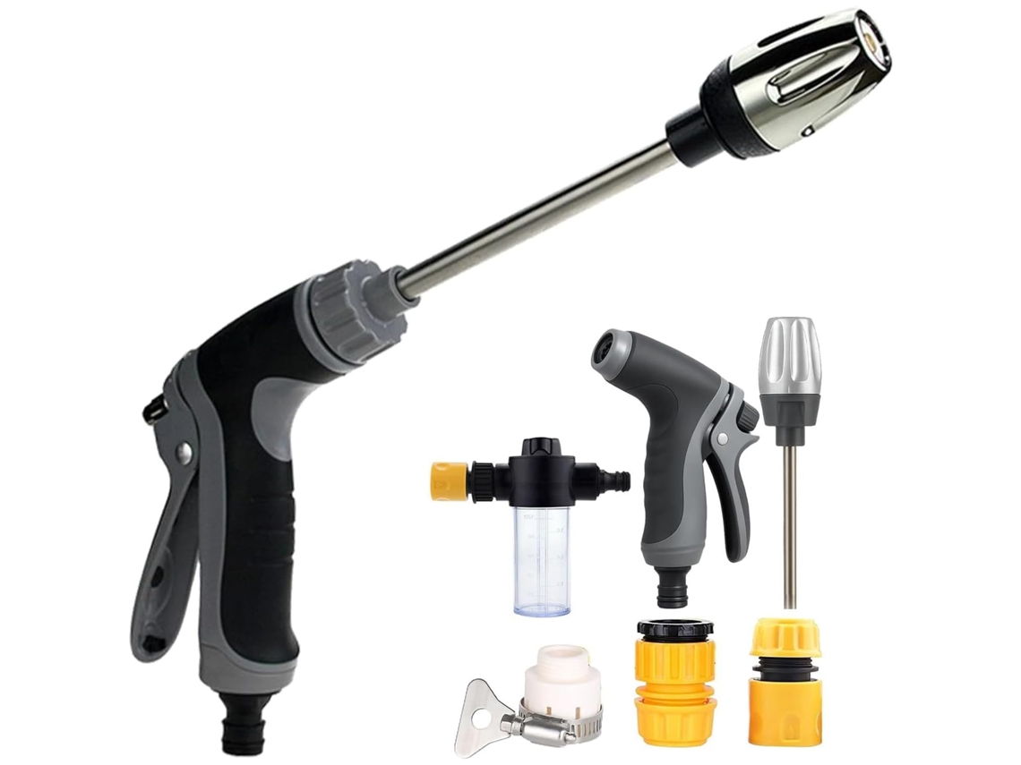 Máquina Y Pistola De Limpieza De Alta Presión Multifunción, Para Coches, Jardines Y Terrazas, Incluye Accesorios