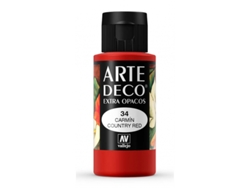 Pintura Acrilica Arte Deco Vallejo 60 Ml (Carmín 34)