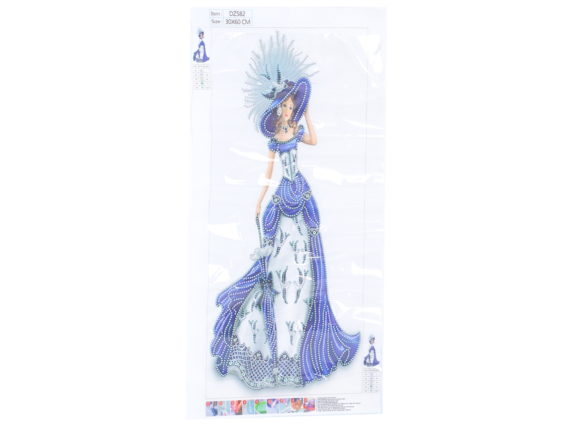 Kit De Pintura De Diamantes De Imitación 5d Para Hacer Tú Mismo - Pintura De Cristal Con Diseño De Dama Elegante Dz582