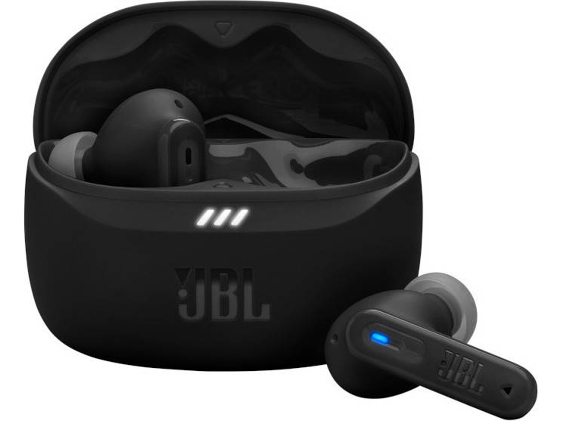 Auriculares Bluetooth True Wireless JBL TUNE BEAM 2 (In Ear - Micrófono - Noise Cancelling - Negro)