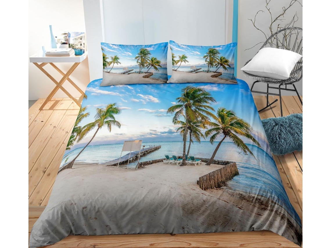 Juego Ropa Cama Adultos Estampado Funda Nórdica Almohada Ropa Cama 220x240 Cm 140x200 50x75 200x200