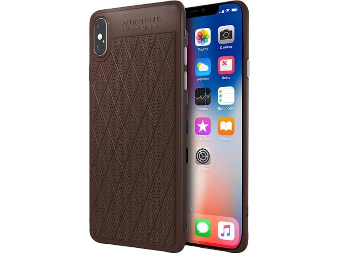 Funda iPhone XS Max WISETONY Jinuoshuma-190 Marrón