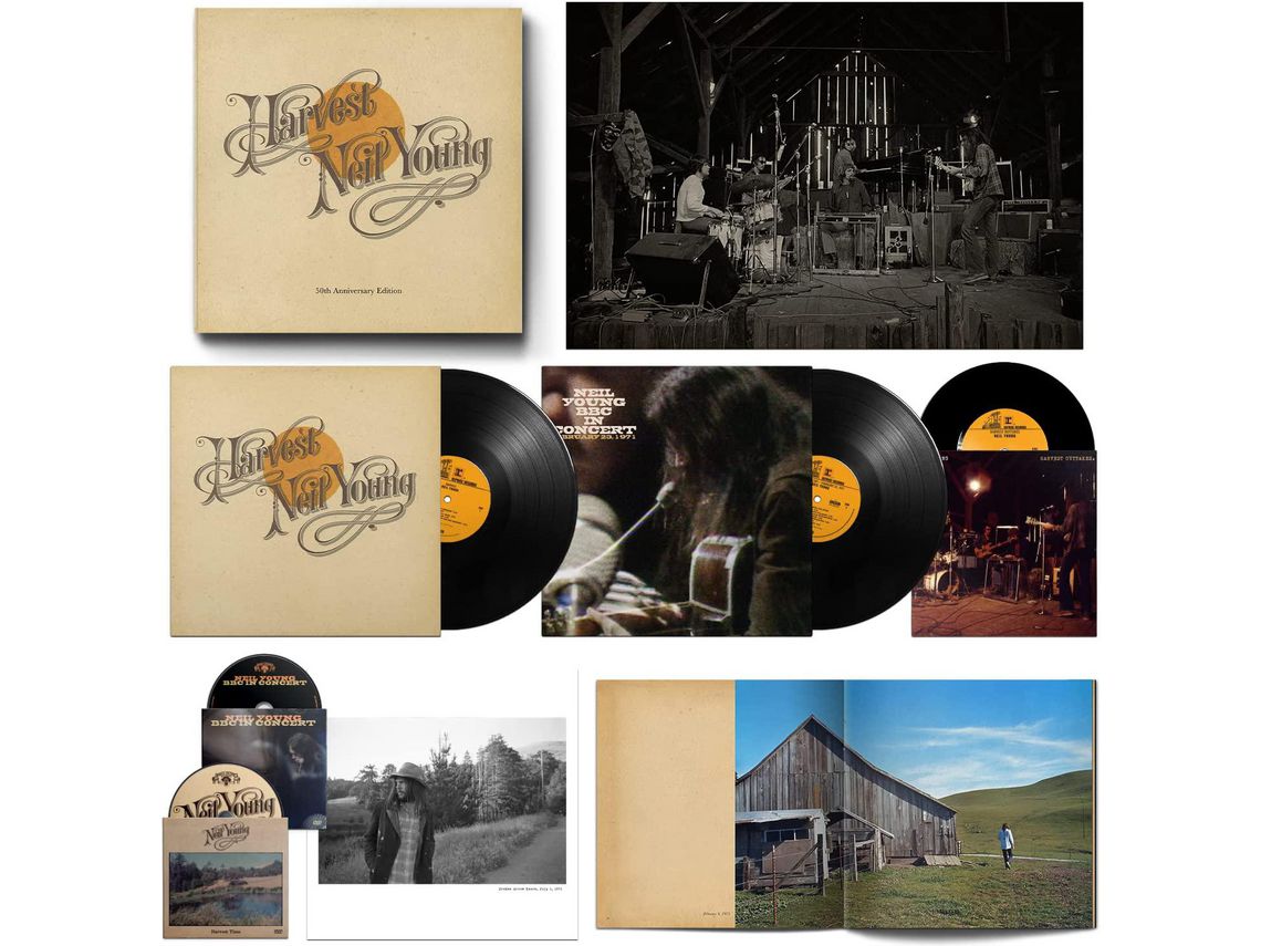 Vinilo Neil Young Harvest (2Lp Vinil+7 Vinil+2Dvd) Edição Deluxe (Box Set)