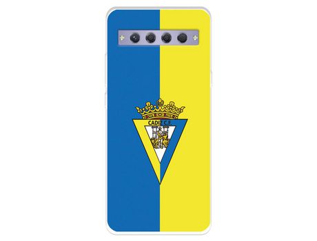 Carcasa para TCL 10 Plus Del Cádiz Cf Escudo Fondo Bicolor Licencia Oficial Cádiz Cf TCL Transparente