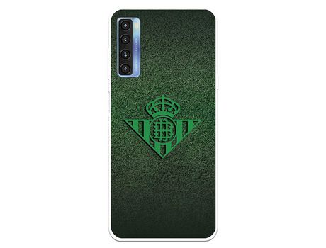 Carcasa para TCL 20L Del Real Betis Balompié Escudo Verde Fondo Trama Licencia Oficial Real Betis Balompié TCL Transparente