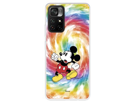 Carcasa para XIAOMI Poco M4 Pro 5G Oficial De Disney Mickey Mickey Tye Die Clásicos Disney XIAOMI Transparente
