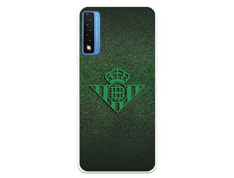 Carcasa para TCL 20 5G Del Real Betis Balompié Escudo Verde Fondo Trama Licencia Oficial Real Betis Balompié TCL Transparente