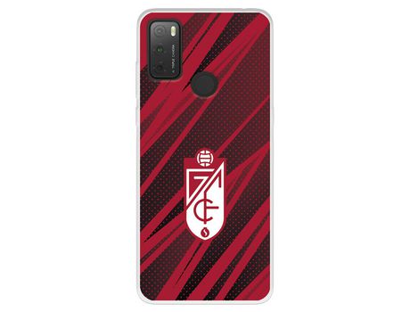 Carcasa para TCL 20Y Del Granada Cf Escudo Líneas Rojas Y Negras Licencia Oficial Granada Cf TCL Transparente