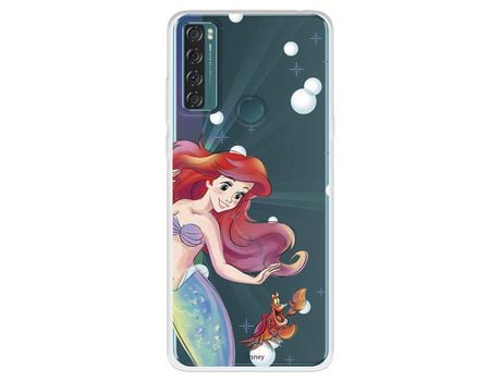 Carcasa para TCL 20 Se Oficial De Disney Ariel Y Sebastián Burbujas La Sirenita TCL Transparente