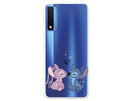 Carcasa para TCL 20L Oficial De Disney Angel & Stitch Beso Lilo & Stitch TCL Transparente