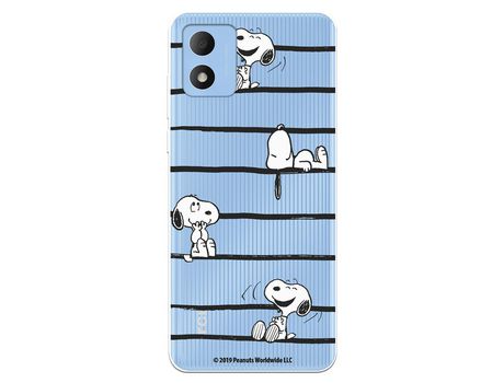Carcasa para TCL 305I Oficial De Peanuts Snoopy Rayas Snoopy TCL Transparente