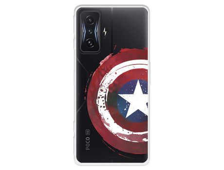 Carcasa para XIAOMI Poco F4 Gt Oficial De Marvel Capitán América Escudo Transparente Marvel XIAOMI Transparente